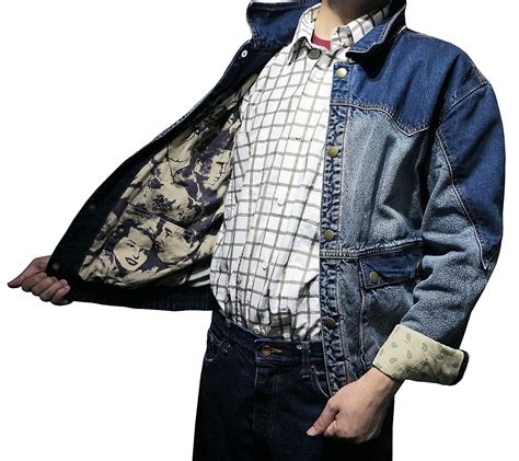 marty mcfly denim jacket replica|marty mcfly jean jacket.